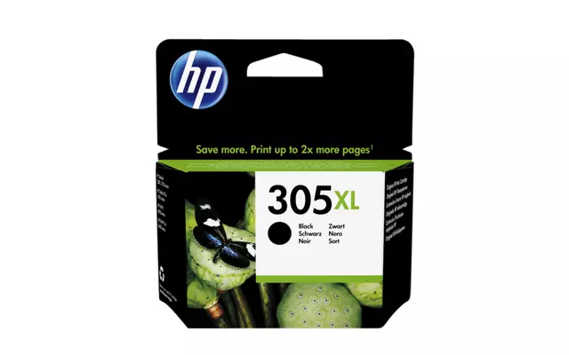 Een Inktcartridge HP 3YM62AE 305XL zwart koop je bij Van Leeuwen Boeken- en kantoorartikelen
