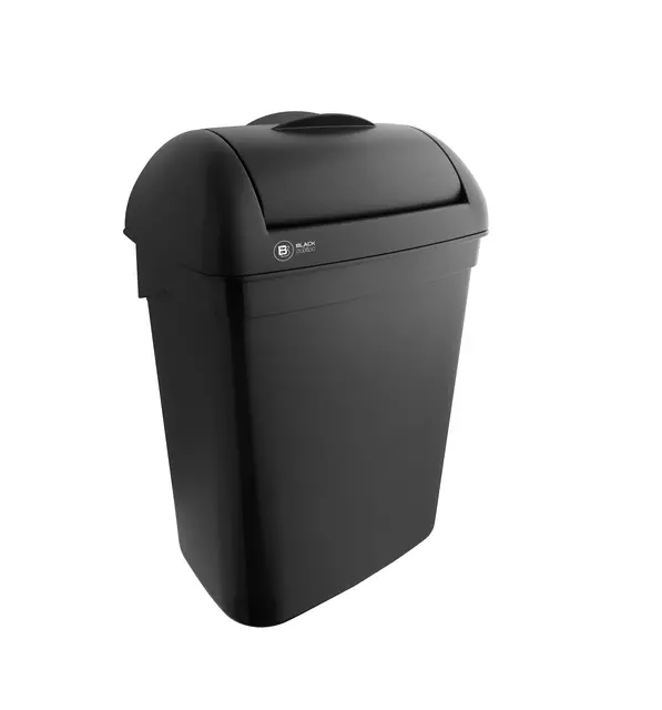 Een Afvalbak BlackSatino hygienebox 8L zwart 332170 koop je bij Totaal Kantoor Goeree