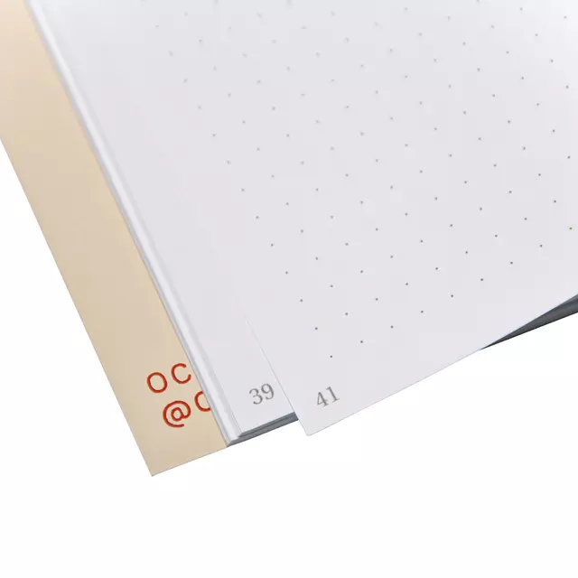 Een Notitieboek Octàgon DRAMA A5 135x200mm dots crème koop je bij MV Kantoortechniek B.V.