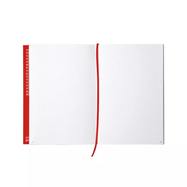 Een Notitieboek Octàgon DUNNO A5 135x200mm dots rood koop je bij MV Kantoortechniek B.V.