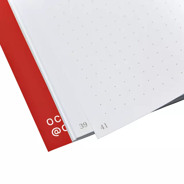 Een Notitieboek Octàgon DUNNO A5 135x200mm dots rood koop je bij Totaal Kantoor Goeree