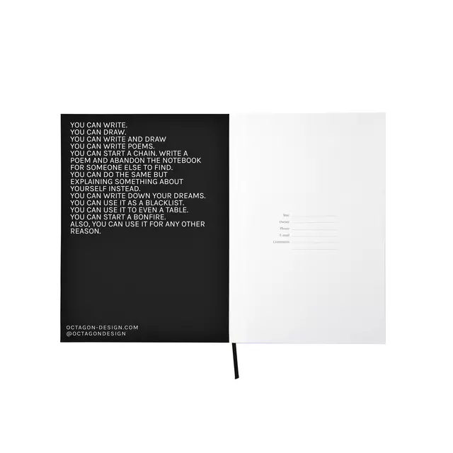 Een Notitieboek Octàgon Hurt A5 135x200mm dots zwart koop je bij KantoorProfi België BV