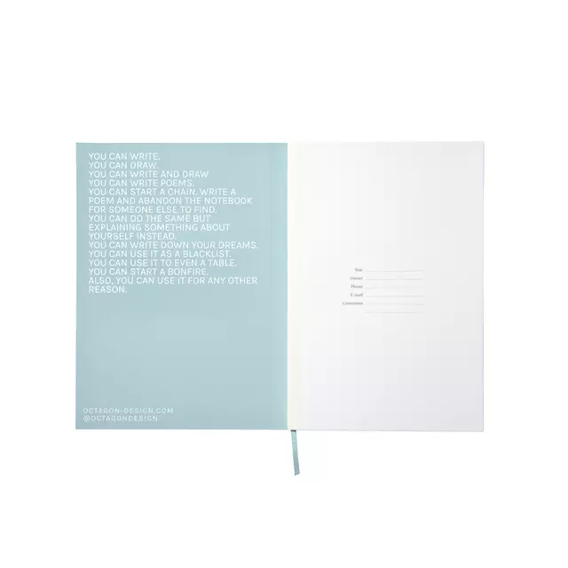 Een Notitieboek Octàgon CALM A5 135x200mm dots lichtblauw koop je bij MV Kantoortechniek B.V.