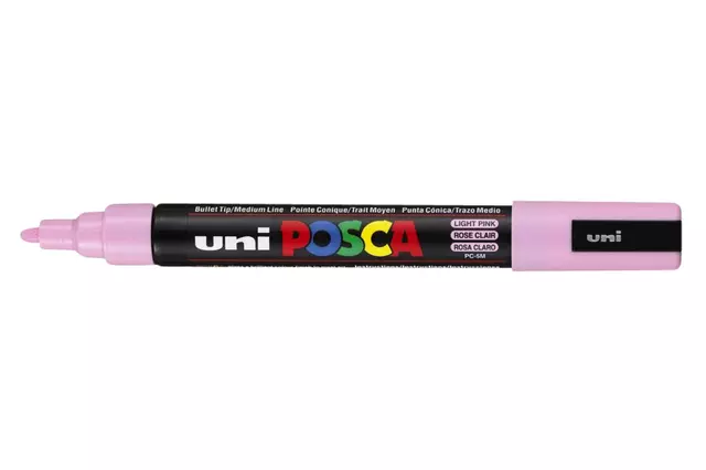 Een Verfstift Posca PC5M medium lichtroze koop je bij Totaal Kantoor Goeree
