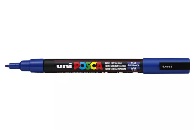 Een Verfstift Posca PC3M fijn donkerblauw koop je bij L&N Partners voor Partners B.V.