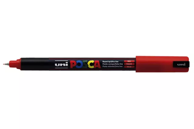 Een Verfstift Posca PC1MR extra fijn rood koop je bij L&N Partners voor Partners B.V.