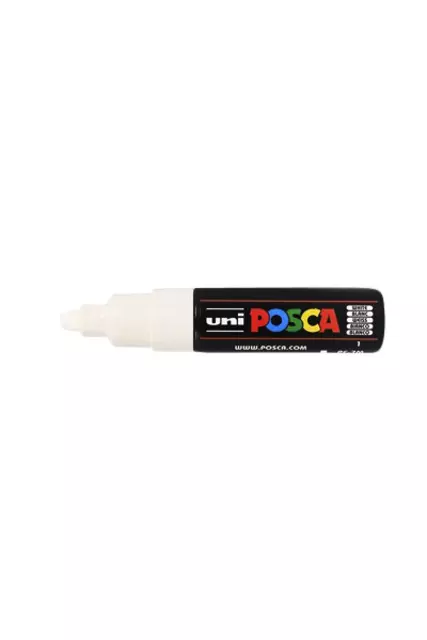 Een Verfstift Posca PC7M breed wit koop je bij EconOffice
