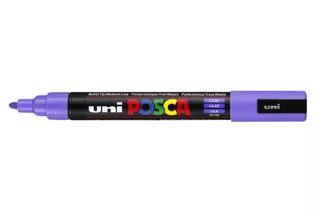 Een Verfstift Posca PC5M medium lila koop je bij EconOffice