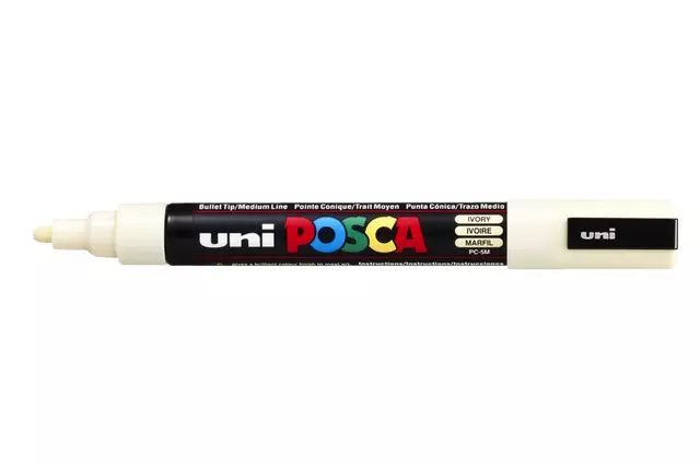 Een Verfstift Posca PC5M medium ivoor koop je bij MegaOffice