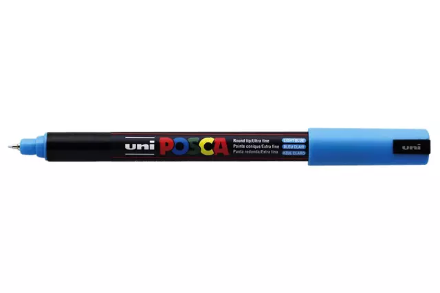Een Verfstift Posca PC1MR extra fijn lichtblauw koop je bij KantoorProfi België BV