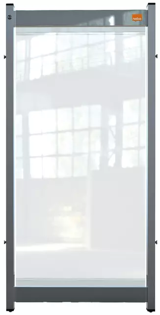 Een Bureauscherm Nobo modulair doorzichtig PVC 400x820mm koop je bij KantoorProfi België BV