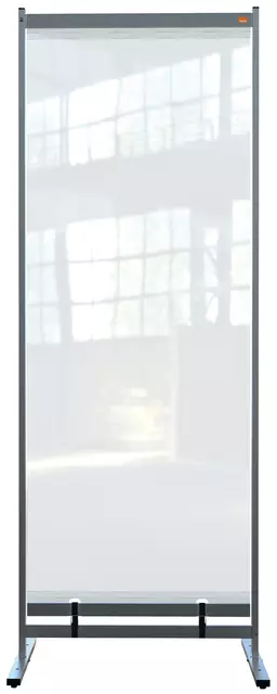 Een Vloerscheidingspaneel Nobo vrijstaand doorzichtig PVC 780x2060mm koop je bij Van Leeuwen Boeken- en kantoorartikelen