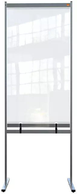 Een Scheidingswand Nobo vrijstaand doorzichtig PVC 780x2060mm koop je bij Van Leeuwen Boeken- en kantoorartikelen