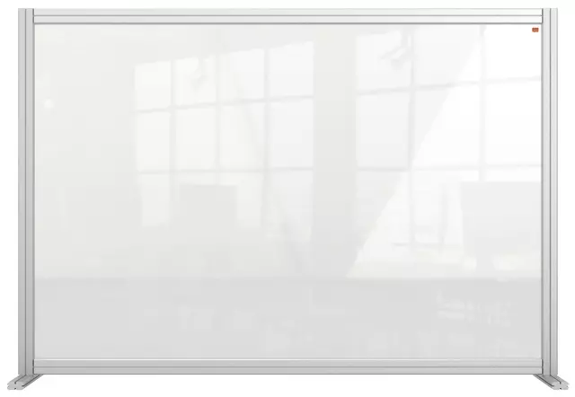 Een Bureauscherm Nobo modulair transparant acryl 1400x1000mm koop je bij Van Leeuwen Boeken- en kantoorartikelen