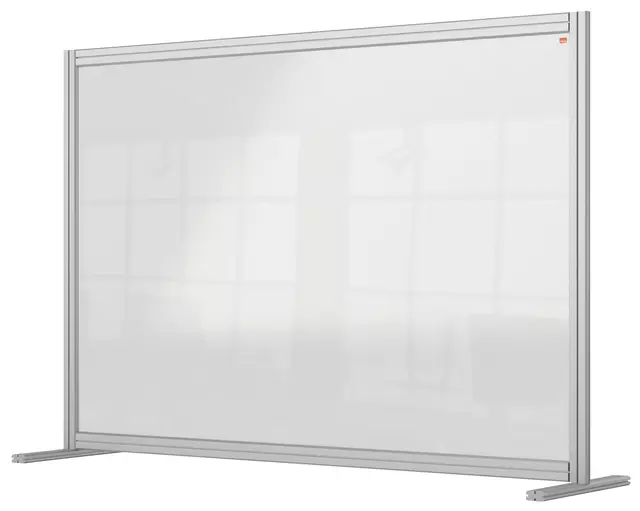 Een Bureauscherm Nobo modulair transparant acryl 1400x1000mm koop je bij KantoorProfi België BV