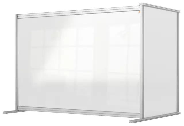 Een Bureauscherm uitbreidingspaneel Nobo modulair transparant acryl 1400x1000mm koop je bij Van Leeuwen Boeken- en kantoorartikelen