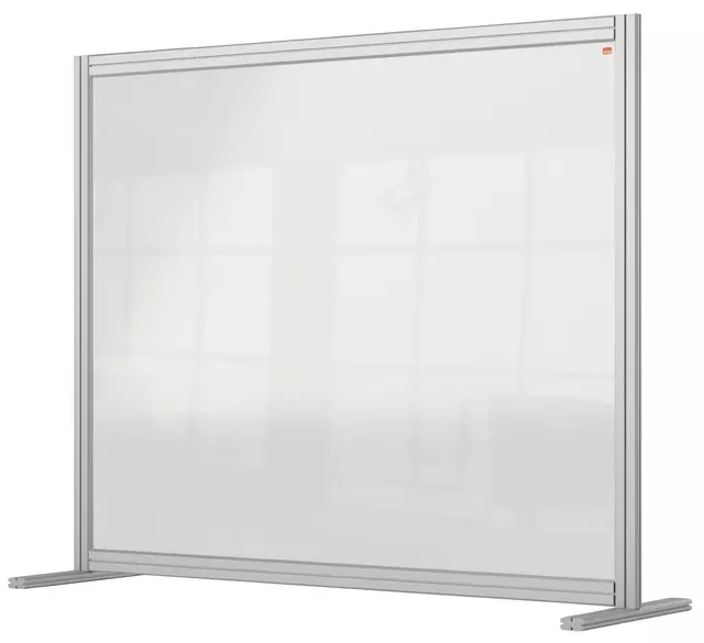 Een Bureauscherm Nobo modulair transparant acryl 1200x1000mm koop je bij Van Leeuwen Boeken- en kantoorartikelen