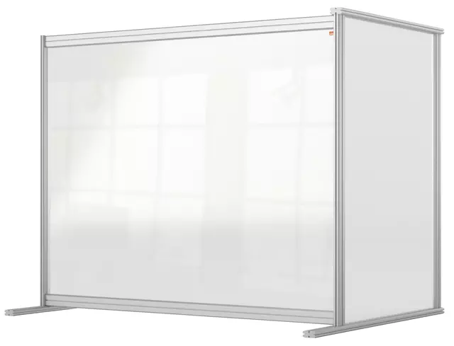 Een Bureauscherm uitbreidingspaneel Nobo modulair transparant acryl 1200x1000mm koop je bij Van Leeuwen Boeken- en kantoorartikelen