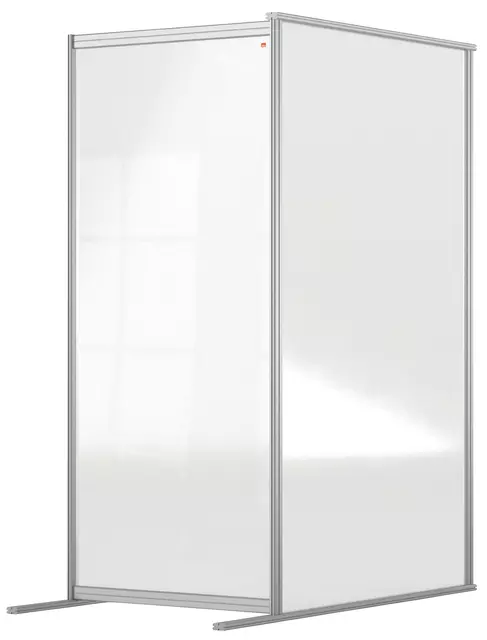 Een Scheidingswand uitbreidingspaneel Nobo Modulair transparant acryl 800x1800mm koop je bij Van Leeuwen Boeken- en kantoorartikelen