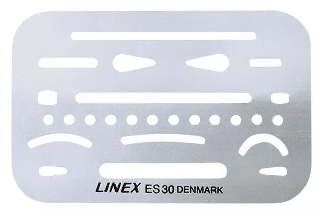 Een Radeersjabloon Linex es-30 koop je bij MV Kantoortechniek B.V.