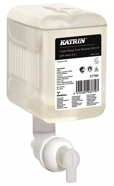 Een Handzeep Katrin Foam Clean 500ml 37780 koop je bij L&N Partners voor Partners B.V.