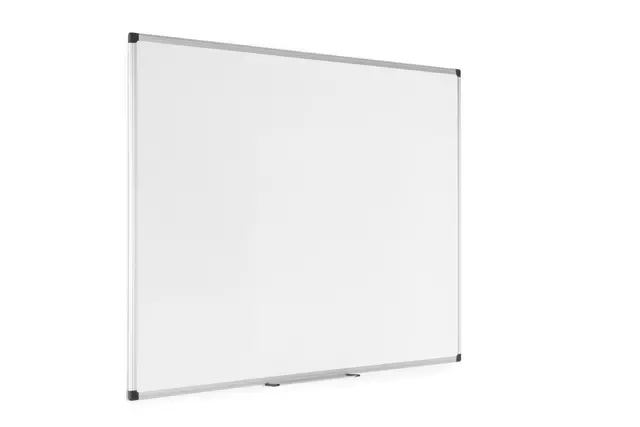 Een Whiteboard Quantore 90x120cm emaille magnetisch koop je bij Van Leeuwen Boeken- en kantoorartikelen