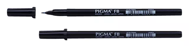 Een Brushpen Sakura Pigma fijn zwart koop je bij Goedkope Kantoorbenodigdheden