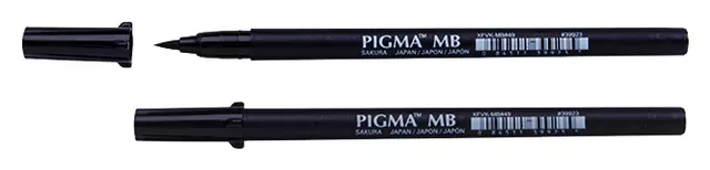 Een Brushpen Sakura Pigma medium zwart koop je bij KantoorProfi België BV