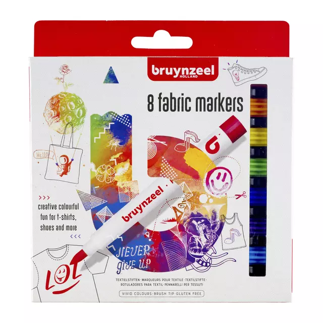 Een Viltstift Bruynzeel textiel assorti koop je bij EconOffice