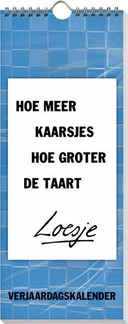 Een Calendrier annivesaire Loesje 32x13cm (NL) koop je bij QuickOffice BV