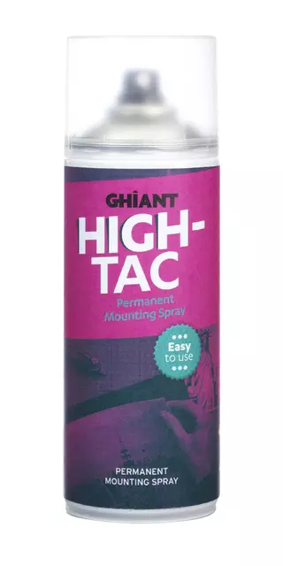 Een Lijmspray Ghiant High-Tac permanent 400ml koop je bij Totaal Kantoor Goeree