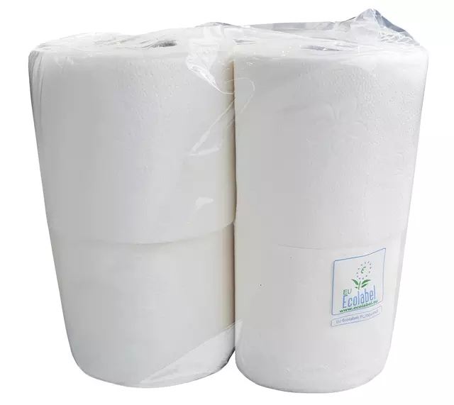 Een Toiletpapier Euro Products Q2 2l 400vel wit 239040 koop je bij Van Leeuwen Boeken- en kantoorartikelen