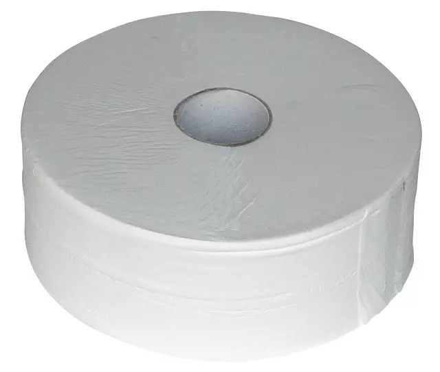 Een Toiletpapier Euro Products P4 maxi jumbo 2l 380m wit 240038 koop je bij Klik Office BV