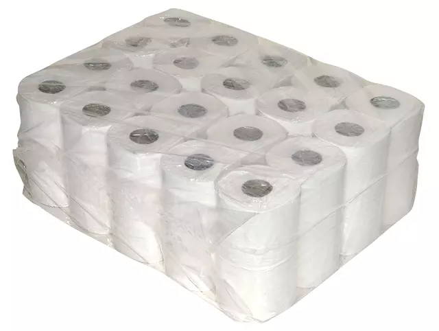 Een Toiletpapier 2laags recycled 400vel wit koop je bij Totaal Kantoor Goeree