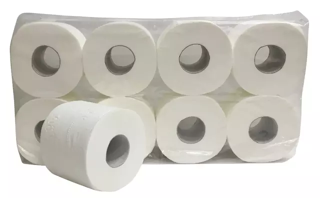 Een Toiletpapier Euro Products Q2 3-laags 250vel wit 230013 koop je bij Van Leeuwen Boeken- en kantoorartikelen