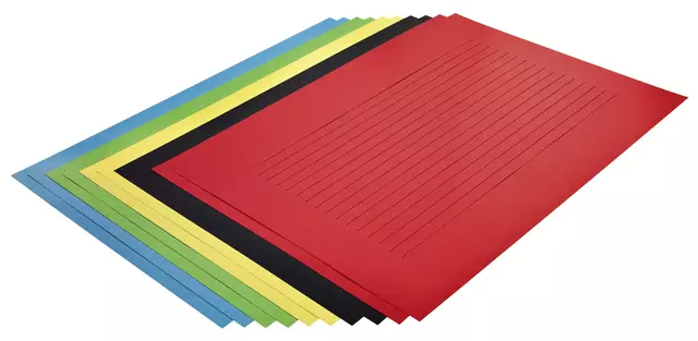 Een Vlechtpapier Folia 130gr 35x50cm 10 vel assorti kleuren koop je bij EconOffice