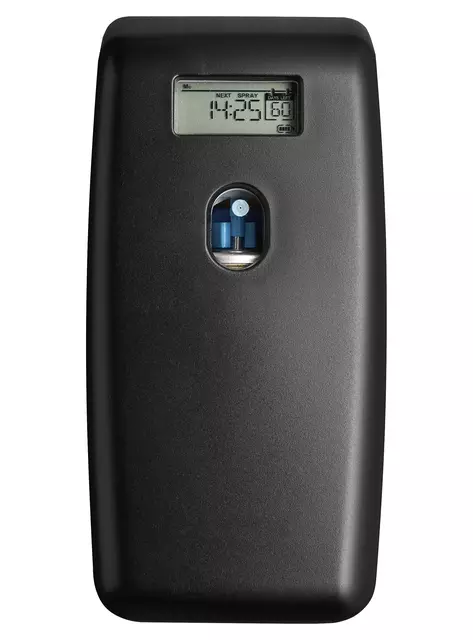Een Luchtverfrisserdispenser QuartzLine Q23 automatische spray zwart 448551 koop je bij Totaal Kantoor Goeree