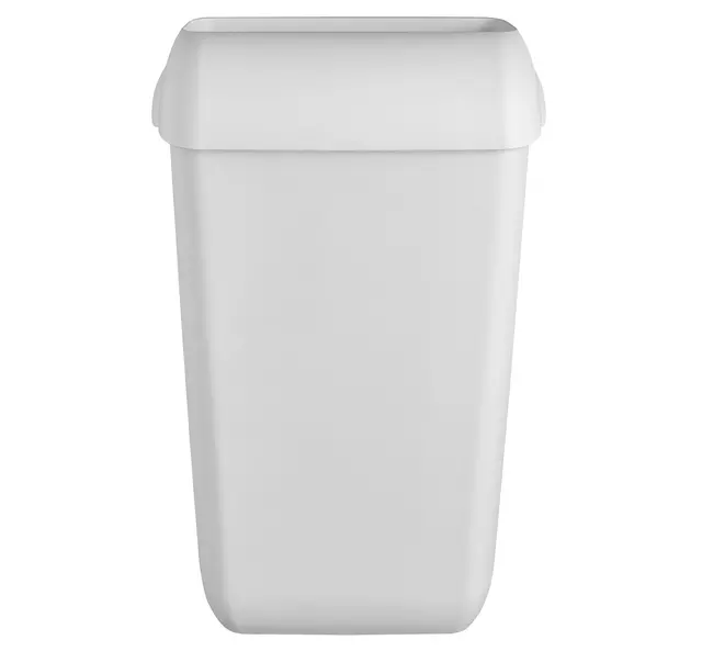 Een Afvalbak QuartzLine Q26 open inworp 23 liter wit 441402D koop je bij Klik Office BV