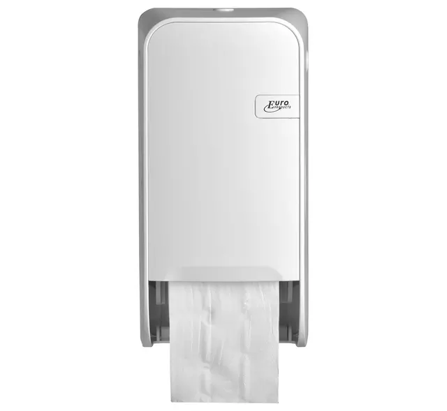 Een Toiletpapierdispenser QuartzLine Q1 doprol duo wit 441001 koop je bij Goedkope Kantoorbenodigdheden