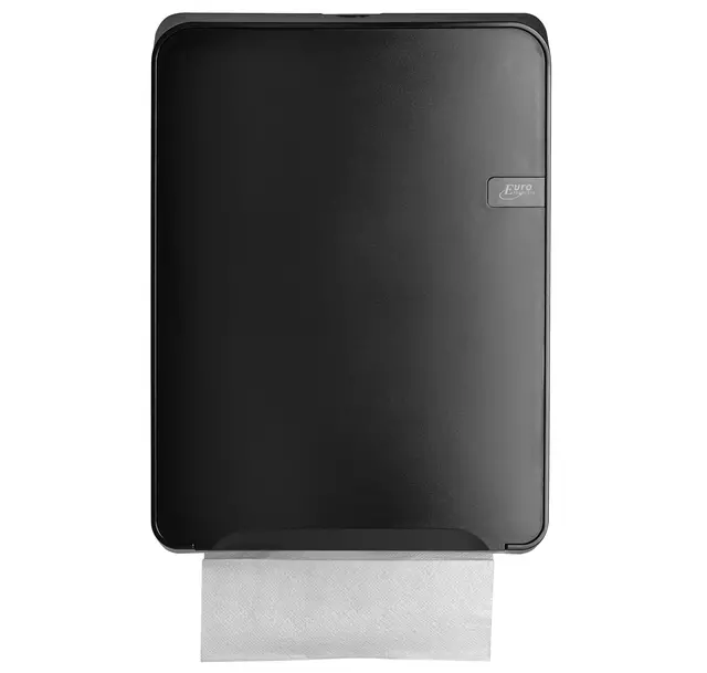 Een Handdoekdispenser QuartzLine Q8 zwart 441152 koop je bij Totaal Kantoor Goeree