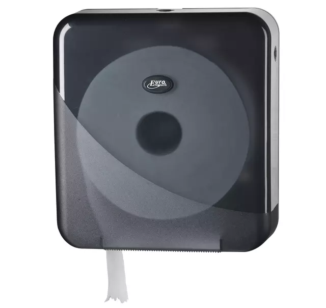 Een Toiletpapierdispenser Pearl Line P4 maxi jumbo zwart 431054 koop je bij Totaal Kantoor Goeree