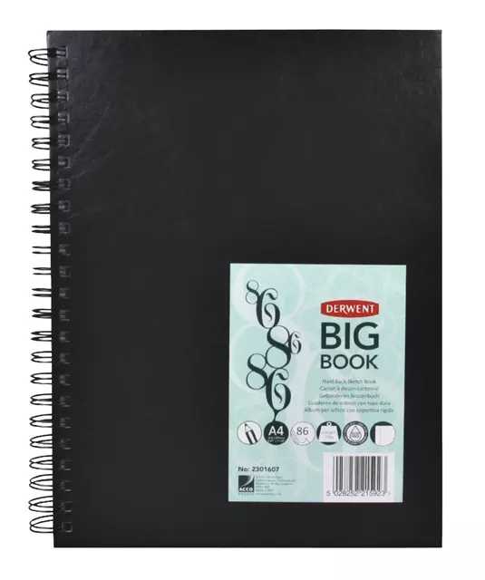 Een Schetsboek Derwent Big Book A4 harde kaft koop je bij EconOffice