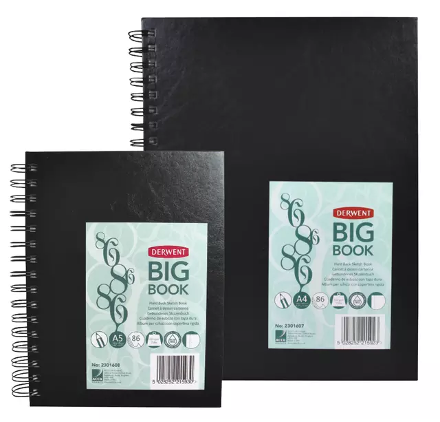 Een Schetsboek Derwent BIG BOOk A5 harde kaft koop je bij L&N Partners voor Partners B.V.