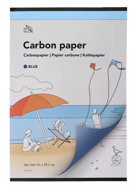 Een Carbonpapier Qbasic A4 21x29,7cm 10x blauw koop je bij EconOffice