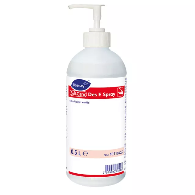 Een Desinfectiemiddel middel Soft Care Des E 500ml koop je bij MV Kantoortechniek B.V.