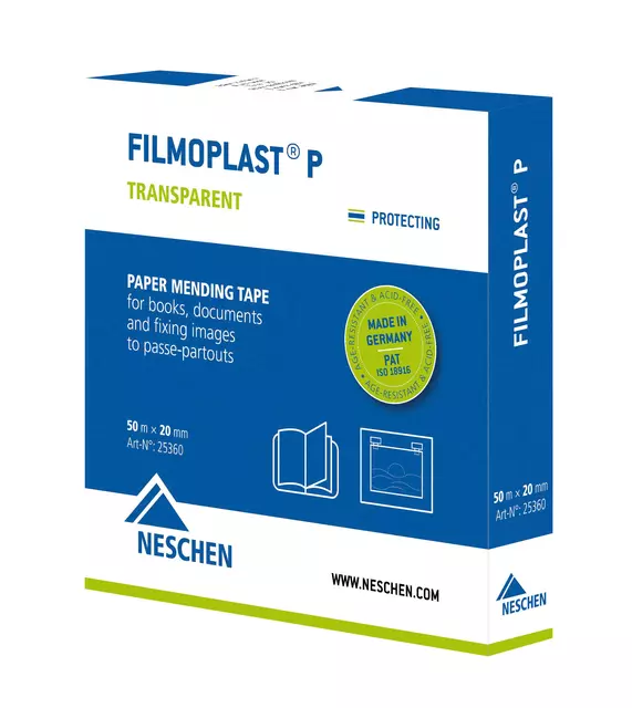 Een Filmoplast P 2cmX50m transparant koop je bij MV Kantoortechniek B.V.