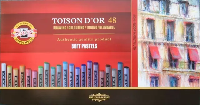 Een Pastelkrijt Koh-I-Noor Toison 8516 rond 48 stuks assorti koop je bij Totaal Kantoor Goeree