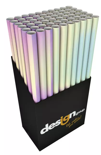 Een Inpakfolie Design Group iriserende folie 300x70cm koop je bij Totaal Kantoor Goeree