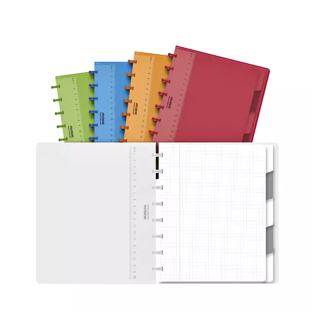 Een Schrift Adoc A5 ruit 5x5mm 144 pagina's 90gr met 5 tabbladen assorti koop je bij EconOffice