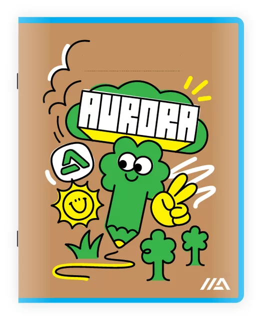 Een Schrift Aurora A5 ruit 5x5mm 200 pagina's 45gr koop je bij Your Inkstation